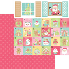 Gingerbread Kisses- Doodlebug - Double-Sided Cardstock 12"X12" - Christmas Jammies