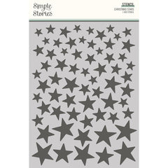 Simple Vintage 'Tis The Season - Simple Stories - Stencil 6"X8" - Stars