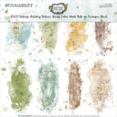 Nature Study - 49 & Market - Rub-Ons 12"X12" 1/Sheet - Color Wash (3343)