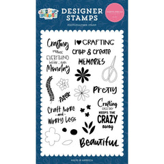 Happy Crafting - Carta Bella - Stamp Set - Craft More
