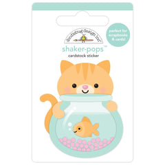 Pretty Kitty - Doodlebug - Shaker-Pops 3D Stickers -  Curious Kitty
