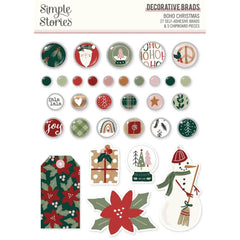 Boho Christmas - Simple Stories - Decorative Brads