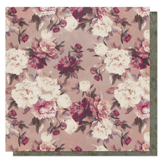 Midnight Garden - PhotoPlay - Double-Sided Cardstock 12'X12" - Dreamy Floral