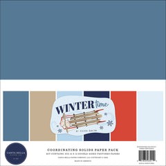 Wintertime - Carta Bella - 12"x12" Collection Kit - Solids