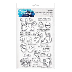 Simon Hurley create. - Clear Stamps 6"X9" - Easter Bunnies