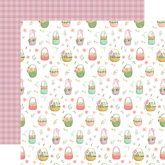 Here Comes Easter - Carta Bella - Double-Sided Cardstock 12"X12" - Egg Hunt Finds