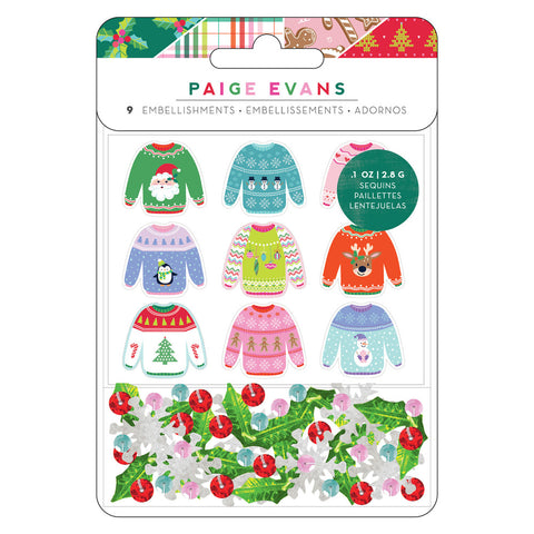 Sugarplum Wishes - Paige Evans - Embellishments 9/pkg (4620)