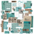 Color Swatch: Teal  - 49 & Market - Ephemera Stackers (6337)