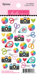 Let's Scrapbook - Bella Blvd - Epoxy Stickers - Capture Color (6136)