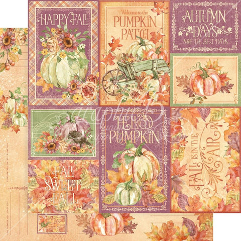 Hello Pumpkin - Graphic 45 - Double-Sided Cardstock 12"X12" - Fall Is In The Air
