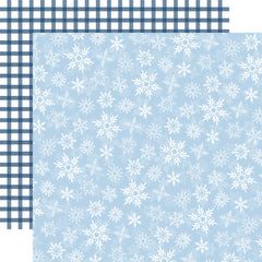 Wintertime - Carta Bella - 12"x12" Double-sided Patterned Paper - Falling Flakes