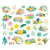 Just Beachy - Simple Stories - Bits & Pieces Die-Cuts 39/Pkg - Floral