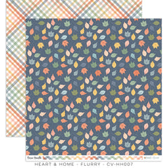 Heart & Home - Cocoa Vanilla Studios - 12"x12" Double Sided Patterned Paper - Flurry