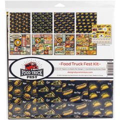 Food Truck Fest - Reminisce  - Collection Kit 12"X12"