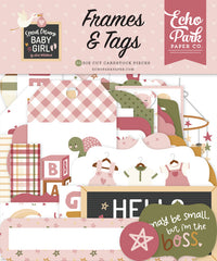 Special Delivery BABY GIRL - Echo Park - Cardstock Ephemera 33/Pkg - Frames & Tags