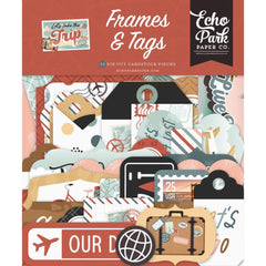 Let's Take The Trip  - Echo Park - Cardstock Ephemera 33/Pkg - Frames & Tags