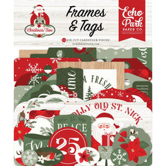 Christmas Time - Echo Park - Cardstock Ephemera - Frames & Tags