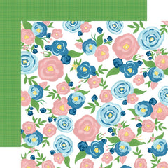 Happy Crafting - Carta Bella - Double-Sided Cardstock 12"X12" - Freehand Flowers