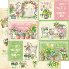 Grow With Love - Graphic 45 - Double-Sided Cardstock 12"X12" - Friends And Flowers
