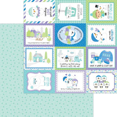 Snow Much Fun - Doodlebug - Double-Sided Cardstock 12"X12" - Frozen Flurry