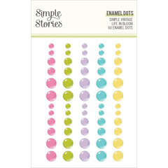 Simple Vintage Life In Bloom 2.0  - Simple Stories - Enamel Dots Embellishments - Glitter