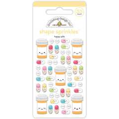 Happy Healing - Doodlebug  - Sprinkles Adhesive Enamel Shapes - Happy Pills