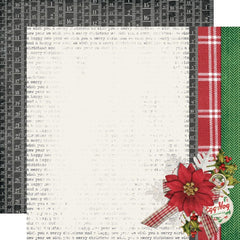 Simple Vintage Dear Santa - Simple Stories - Double-Sided Cardstock 12"X12" - Holly + Jolly