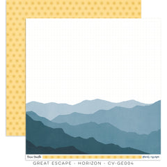 Great Escape - Cocoa Vanilla Studios - 12"x12" Double-sided Patterned Paper - Horizon