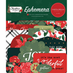 Christmas Flora Merry - Carta Bella - Cardstock Ephemera