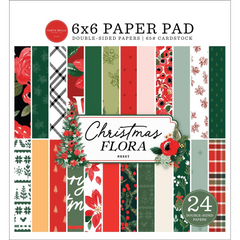 Christmas Flora Merry - Carta Bella - Double-Sided Paper Pad 6"X6"