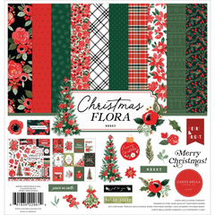 Christmas Flora Merry - Carta Bella - Collection Kit 12"X12"