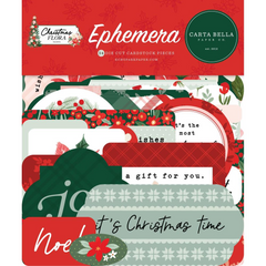 Christmas Flora Peaceful- Carta Bella - Cardstock Ephemera