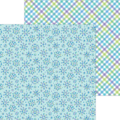 Snow Much Fun - Doodlebug - Double-Sided Cardstock 12"X12" - Ice Crystals