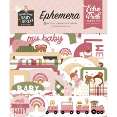 Special Delivery BABY GIRL - Echo Park - Cardstock Ephemera 33/Pkg - Icons