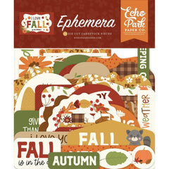 I Love Fall - Echo Park - Cardstock Ephemera - Icons