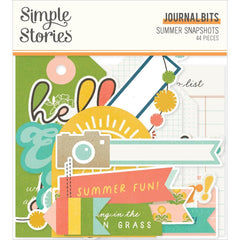 Summer Snapshots - Simple Stories - Bits & Pieces Die-Cuts 44/Pkg - Journal