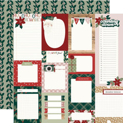 Boho Christmas - Simple Stories - Double-Sided Cardstock 12"X12" - Journal Elements