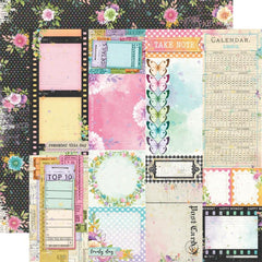 Simple Vintage Life In Bloom 2.0  - Simple Stories - Double-Sided Cardstock 12"X12" - Journal Elements