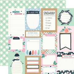 Winter Wonder - Simple Stories -  Double-Sided Cardstock 12"X12" - Journal Elements