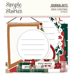 Boho Christmas - Simple Stories - Bits & Pieces Die-Cuts 26/Pkg - Journal