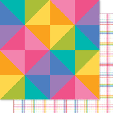 Let's Scrapbook - Bella Blvd - 12"x12" Double-sided Patterned Paper - Kaleidoscope