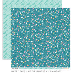 Happy Days - Cocoa Vanilla - 12X12 Patterned Paper - Little Blossom