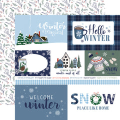 Wintertime - Carta Bella - 12"x12" Double-sided Patterned Paper - Multi Journaling Cards
