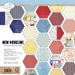 New Horizons - Elizabeth Craft Designs - 12X12 Printed Cardstock Pack (7171)