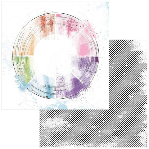 Spectrum Gardenia - 49 & Market - Double-Sided Cardstock 12"X12" - Painted Foundations- Color Wheel