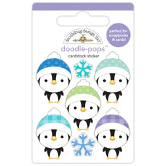 Snow Much Fun - Doodlebug - Doodle-pop 3D Sticker - Penguin Pals (3578)