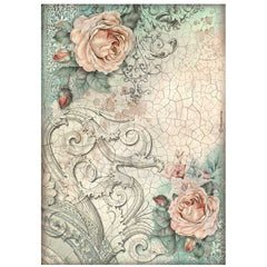 Brocante Antiques - Stamperia - A4 Rice Paper - Roses (3363)