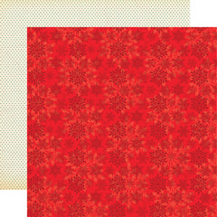 Season's Greetings - Carta Bella - Double-Sided Cardstock 12"X12" - Seasonal Snowflakes