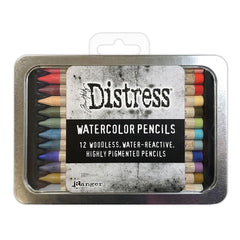 Tim Holtz - Distress Watercolor Pencils 12/Pkg - Set #6