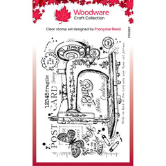 Woodware - Creative Expressions - Clear Stamps 4"x6" - Sewing Machine (8788)